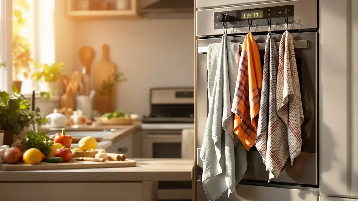 Hierom zou u moeten stoppen met uw keukendoeken aan de ovendeur te hangen